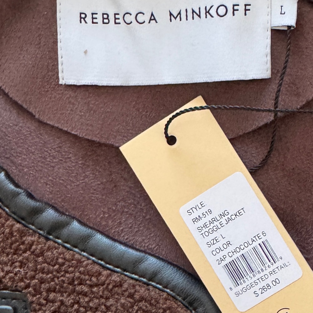 Rebecca Minkoff Shearling Toggle Jacket - Picture 5 of 5